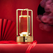 Crystal Lantern Table Lamp Rechargeable Cordless LED Light with 3 Colors 1 Pc - justgrabit.in | Just Grab It
