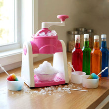 Manual Ice Crusher Machine (1 Set Pink Color) - justgrabit.in | Just Grab It