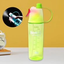 Plastic 2 In 1 Mist Spray Water Bottle (Multicolour / 600 ML / 1 Pc) - Justgrabit Inc.