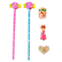Fun Candy Design Pencil Set with Accessories Set (1 Set ) - justgrabit.in | Just Grab It
