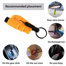 2 - in - 1 Emergency Safety Cutter – Keychain Tool for Glass Breaking & Seatbelt Cutting, Portable & Handy - Justgrabit Inc.