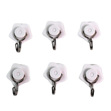 Multipurpose Self Adhesive Plastic Wall Hooks - 6 pcs - Justgrabit Inc.