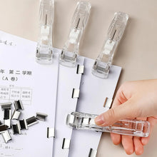 Portable Paper Clamp With 8 Pcs Clip Dispenser Handheld Paper Fast Clam (1 Set) - justgrabit.in | Just Grab It