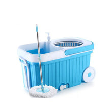 Spin Mop with Bigger Wheels and Plastic Auto Fold Handle for 360 Degree Cleaning - Justgrabit Inc.