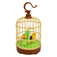 Sound - Activated Chirping Bird Toy in Hanging Cage (1 Pc / Battery Operated) - justgrabit.in | Just Grab It