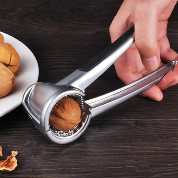Luxury Stainless Walnut Cracker – Portable Nut Cutter & Bottle Opener for Nuts (Pecans, Almonds, Nuts) - Justgrabit Inc.