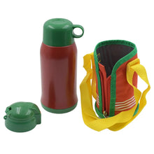 Premium Stainless Steel Insulated Sipper Bottle Print Water FlaskCartoon Vacuum Hot Cold For Kids / Travelling Water Bottle for Kids with up Straw, Double Wall Thermos with Straw & Bottle Zippe Cover For office/Gym/School (550 ML) - Justgrabit Inc.