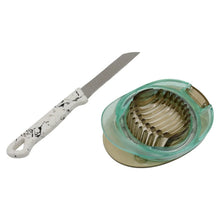 Stainless Steel, Egg Slicer & Knife (2 Pc Set) - justgrabit.in | Just Grab It