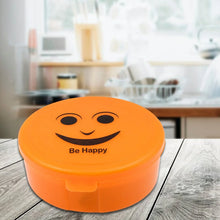 Smily Plastic lunch box, Small Box With 2in1 Spoon pack of 1 - justgrabit.in | Just Grab It