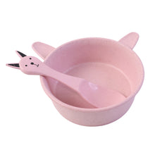 Premium Kids Feeding Bowl with Cute Spoon (1 Set, 240ML) - justgrabit.in | Just Grab It