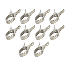 Stainless Steel Clothes pins Beach Towel Clips (10 Pcs Set) - Justgrabit Inc.