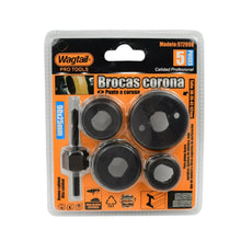 32 / 38 / 44 / 54 mm Hole Saw Cutter with Mandrel 32 - 54 mm (5 Pcs Set) - justgrabit.in | Just Grab It