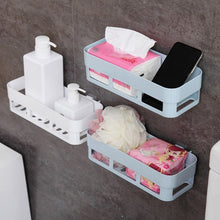 ABS Plastic Shower Corner Caddy Shelf with Wall - Mounted Suction Cup - justgrabit.in | Just Grab It