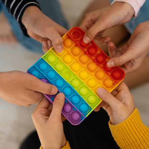 Square it Toy Special Needs Silicone Stress Relief Toy For Kids & Adult All Use Toy - justgrabit.in | Just Grab It