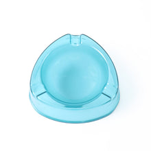 Heavy - Duty Transparent Plastic Ashtray with Triple Rest Slots (1 Pc) - justgrabit.in | Just Grab It