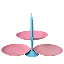 Foldable Fruit Plate Candy Dish | Multi Use Mirror Shape Dried Fruit Tray (1 Set) - justgrabit.in | Just Grab It