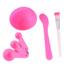 4 In 1 Facial DIY Skin Care Mask Mixing Bowl Stick Brush Gauge Spoon (6 Pcs Set) - justgrabit.in | Just Grab It