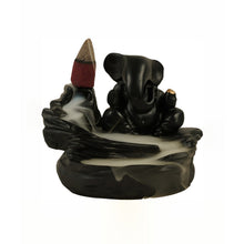Smoke Fountain Ganesha Idol Decoration Items 8 Pc Backflow Incense Cones (1 pc) - justgrabit.in | Just Grab It