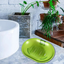 Plastic Soap Dish Holder for Bathroom Shower Wall Mounted Self Adhesive Soap Holder Saver Tray - Plastic Sponge Holder for Kitchen Storage Rack Soap Box, Bathroom ,Sabudani - Justgrabit Inc.
