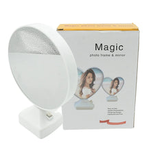 Plastic 2 in 1 Mirror Come Photo Frame with Led Light - Justgrabit Inc.