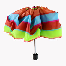 3 - Fold Sun & Rain Protective Solid Foldable Umbrella, (1 Pc / Mix Design) - justgrabit.in | Just Grab It