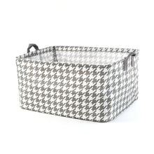 Foldable Fabric Storage Box with Handles (47 × 28 cm) - justgrabit.in | Just Grab It