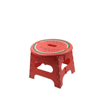 Mix Color Creative Thickening Folding Stool, Fruit Pattern Plastic Low Stool for Kindergarten Small Bench Hinge Handle Design,Learn Game Children's Kids Table Indoor Household Children's Chair Lightweight - justgrabit.in | Just Grab It
