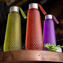 Plastic Fridge Water Bottle Set With Steel Finish Cap (3 Pieces 1 litre) - Justgrabit Inc.