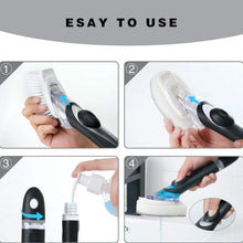 Dish Scrubber with Soap Dispenser, Soap Dispensing Dish Brush Set (1 Set) - justgrabit.in | Just Grab It