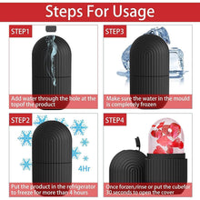 Face Ice Roller Massager for Swelling & Puffiness Reduction (Black) - justgrabit.in | Just Grab It
