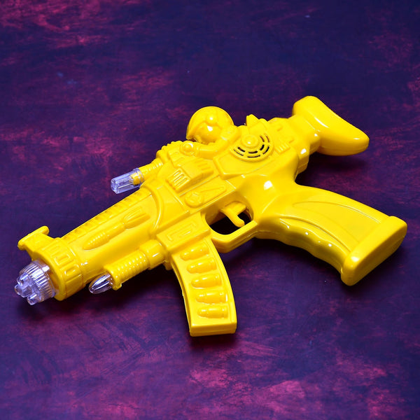 Concept Musical Transparent Glow Gear Gun With Rainbow Light ( 1 pcs ) - justgrabit.in | Just Grab It
