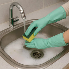 Long Cuff Multipurpose Rubber Cleaning Gloves (1 Pair, Mix Color) - justgrabit.in | Just Grab It
