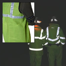 Green Safety Jacket for Construction Protection - Justgrabit Inc.