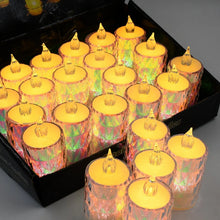 24 Pc Flameless and Smokeless Decorative Melting Candles LED Tea Light, Diwali - justgrabit.in | Just Grab It