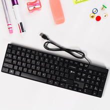 Wired USB 102 Keys, Ergonomic Portable Typewriter Keyboard Home Office, Plug and Play - justgrabit.in | Just Grab It