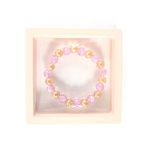 Elegant Dual - Tone Crystal Beaded Stretch Bracelet (1 Pc) - justgrabit.in | Just Grab It