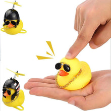 Beautiful Duck Car Ornaments Duck Bicycle Bell Propeller Helmet (1 Pc / Mix Design) - justgrabit.in | Just Grab It