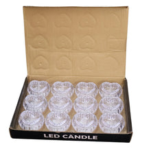 Set of 12 Heart - Shaped LED Flameless Decorative Candles - Justgrabit Inc.