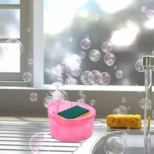 2 - in - 1 Double Layer Liquid Soap Dispenser with Pump & Sponge – Practical Kitchen & Hotel Sink Soap Pump Bottle (Rectangle) - Justgrabit Inc.