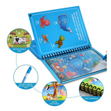 Magic Water Quick Dry Book Water Coloring Book Doodle with Magic Pen Painting Board - Justgrabit Inc.