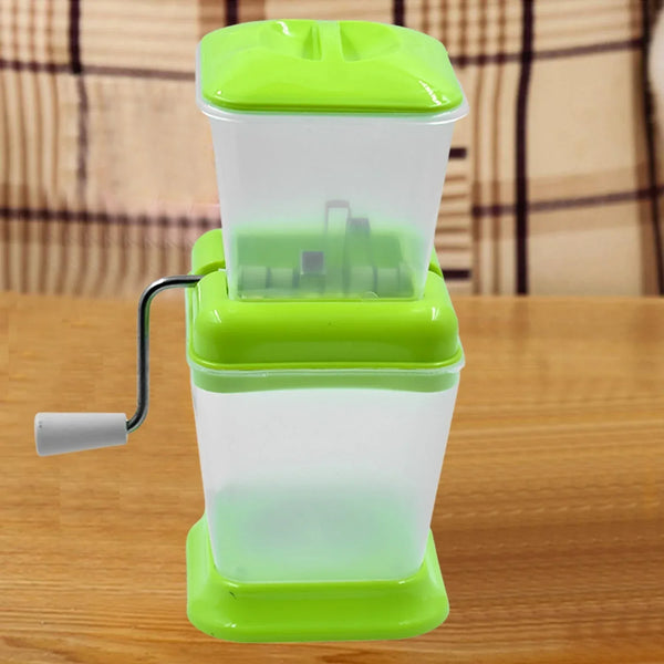 Small Onion Chopper & Vegetable Chopper Quick Cutter with Rotating Blade - Justgrabit Inc.