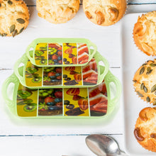 Serving Tray Set (Pack of 3 Pcs / Multicolor / Mix Size) - justgrabit.in | Just Grab It