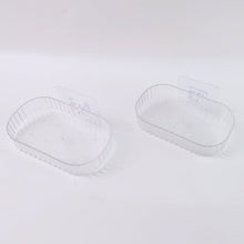 Self Adhesive Transparent Wall Mounted Soap Dish Holder (2 Pc) - justgrabit.in | Just Grab It