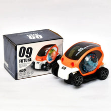 360° Rotating Stunt Car Toy – Bump & Go with 4D Lights, Music & Disco Ball (1 Pc, Battery Not Included) - Justgrabit Inc.