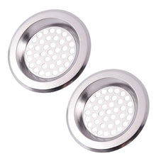Bathroom Kitchen Stainless Steel Basin Sink Drain Strainer (2 Pc Set) - justgrabit.in | Just Grab It