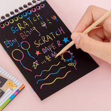 Crafts Rainbow Art Scratch Paper Book (10 Pages, Pack of 1) - justgrabit.in | Just Grab It
