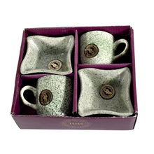 Ceramic Tea / cups / Mug Set Including Snacks / Serving Bowl Milk Cup, Coffee Cup, Tea Cup, Breakfast Cup, Drinking Mug or Outdoor for Household, Gift for Birthday, Wedding Party (4 Pcs set) - Justgrabit Inc.