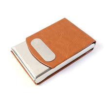 Premium Leather Finish Visiting Card Holder (1 Pc) - justgrabit.in | Just Grab It
