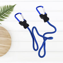 Carabiner Bungee Cord with Hook for Luggage & Bags (1 Pc / Mix Color) - justgrabit.in | Just Grab It