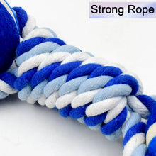 Durable Cotton Rope Dog Toy Two - Way Ball Design (1 Pc) - justgrabit.in | Just Grab It